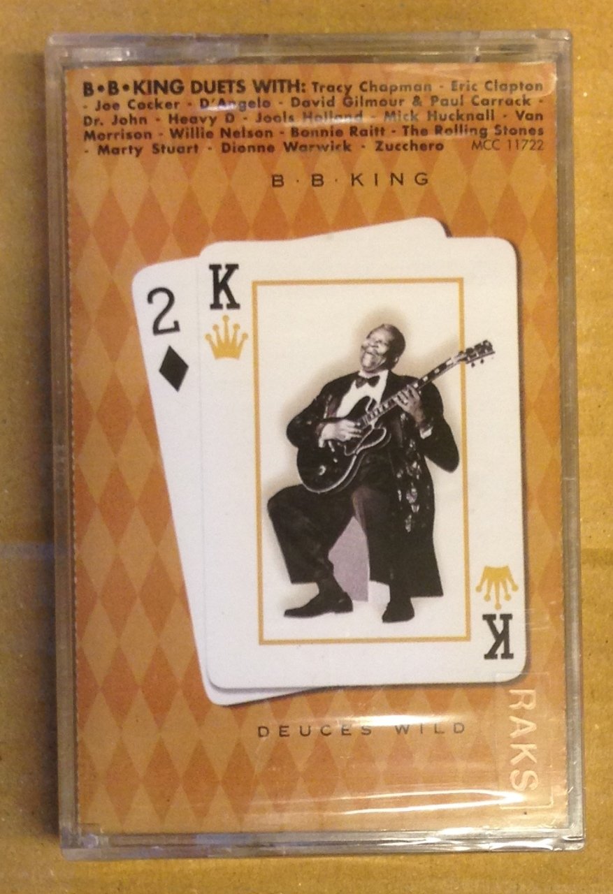 B.B. KING - DEUCES WILD DUETS WITH TRACY CHAPMAN ERIC CLAPTON JOE COCKER CASSETTE TURKEY