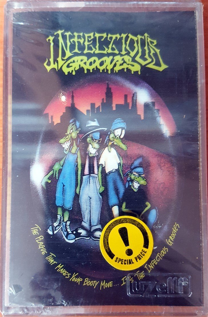 INFECTIOUS GROOVES - THE PLAGUE THAT MAKES YOUR BOOTY MOVE (1991) UZELLI CASSETTE MADE IN TURKEY ''NEW''