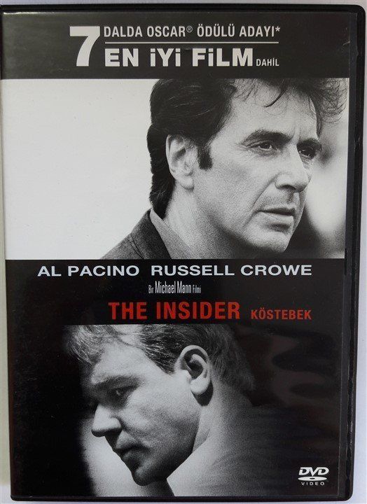 KÖSTEBEK - THE INSIDER - AL PACINO - RUSSELL CROWE - MICHAEL MANN - DVD 2.EL