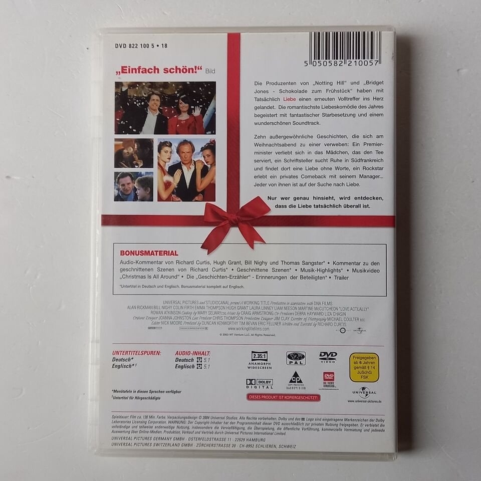 TATSACHLICH LIEBE - HUGH GRANT - KEIRA KNIGHTLEY - DVD 2.EL