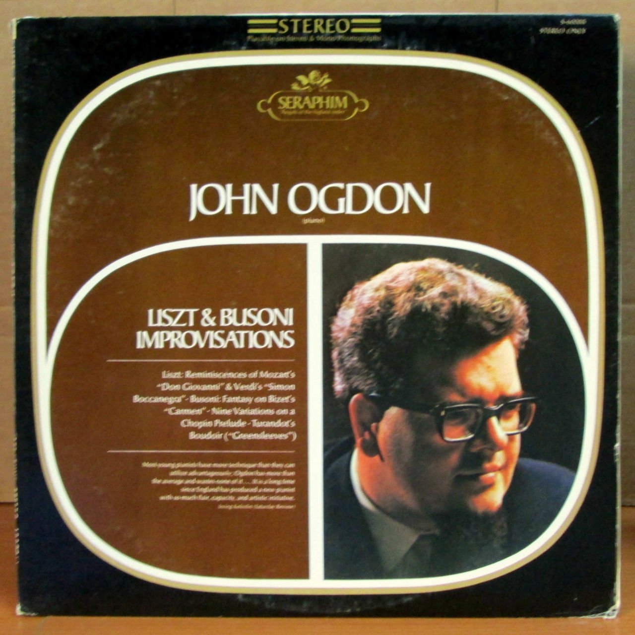 LISZT BUSONI IMPROVISATIONS JOHN OGDON - LP 2.EL