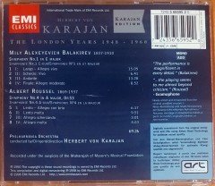 BALAKIREV - SYMPHONY 1 / ROUSSEL - SYMPHONY 4 / HERBERT VON KARAJAN (1998) DIGITALLY REMASTERED TO 20-BIT CD 2.EL