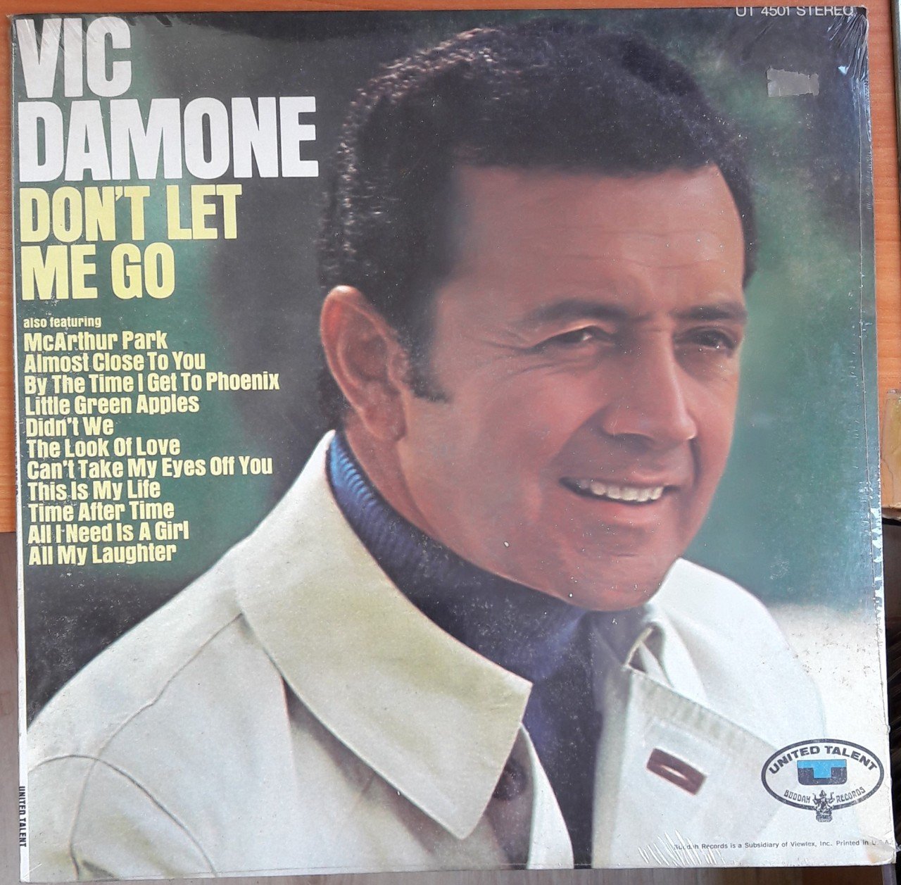 VIC DAMONE - DON'T LET ME GO - DÖNEM BASKISI PLAK SIFIR