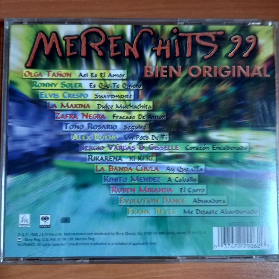 MERENHITS '99 - OLGA TANON, RONNY SOLER, ELVIS CRESPO, LA MAKINA, ZAFRA NEGRA (1998) - CD 2.EL