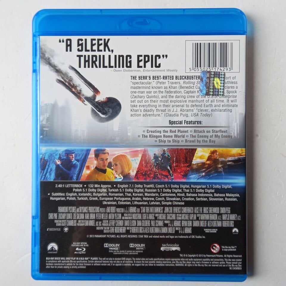 STAR TREK INTO DARKNESS - BLU-RAY 2.EL