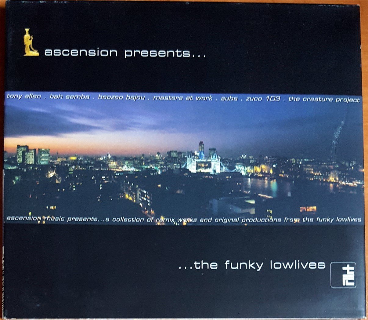 ASCENSION PRESENTS...THE FUNKY LOWLIVES / ZUCO 103, TONY ALLEN, SUBA, MASTERS AT WORK (2001) STEREO DELUXE REC. CD 2.EL