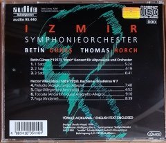 BETİN GÜNEŞ - ''İZMİR'' KONZERT FÜR ALTPOSAUNE UND OCHESTER / H. VILLA-LOBOS - BACHIANAS BRASILEIRAS NO 7 (1995) AUDITE CD 2.EL