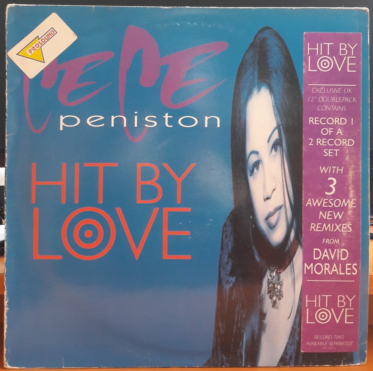 CE CE PENISTON - HIT BY LOVE (1994) - 12'' MAXI SINGLE PLAK 2.EL