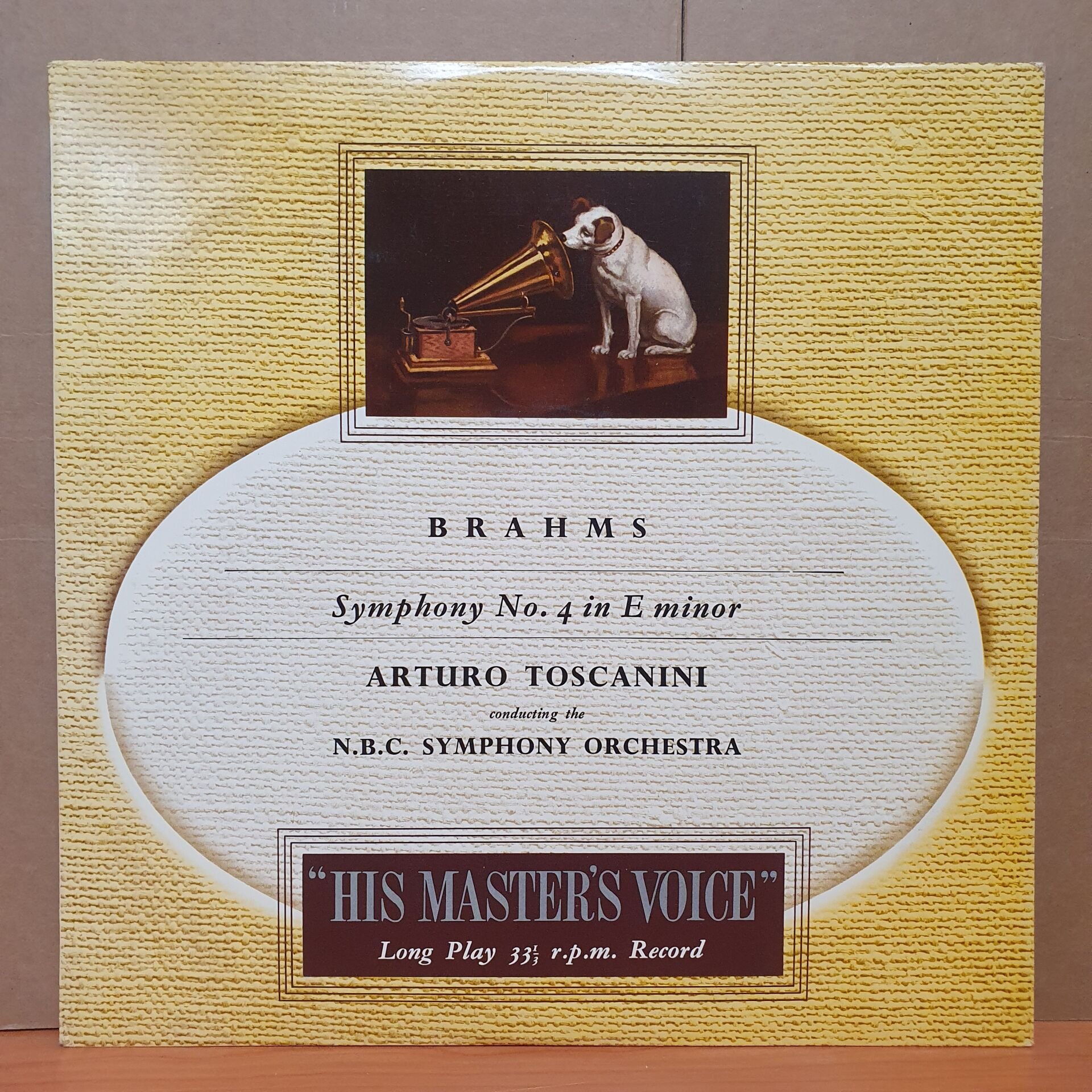 BRAHMS: SYMPHONY NO.4 IN E MINOR / ARTURO TOSCANINI, N.B.C. SYMPHONY ORCHESTRA - LP 2.EL PLAK
