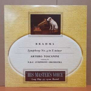 BRAHMS: SYMPHONY NO.4 IN E MINOR / ARTURO TOSCANINI, N.B.C. SYMPHONY ORCHESTRA - LP 2.EL PLAK