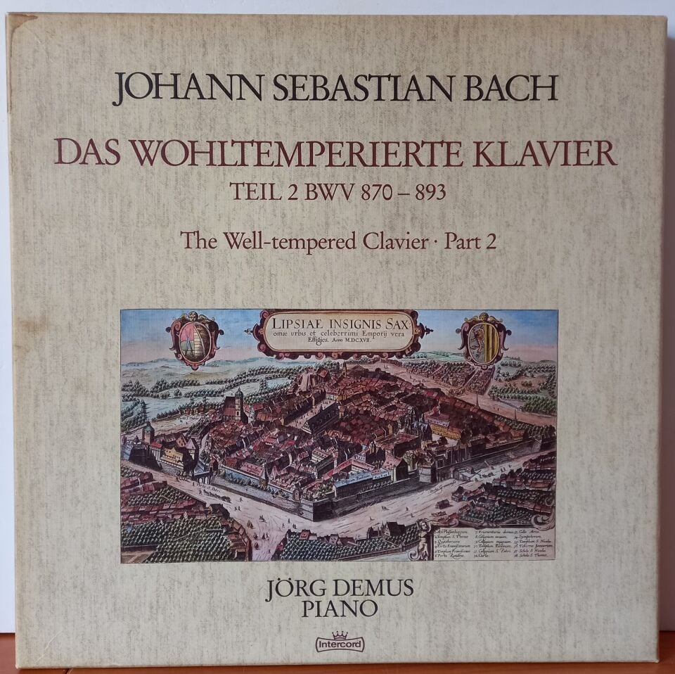 JOHANN SEBASTIAN BACH / JÖRG DEMUS – DAS WOHLTEMPERIERTE KLAVIER TEIL 2 BWV 870-893 (1982) - 3LP 2.EL BOX SET PLAK