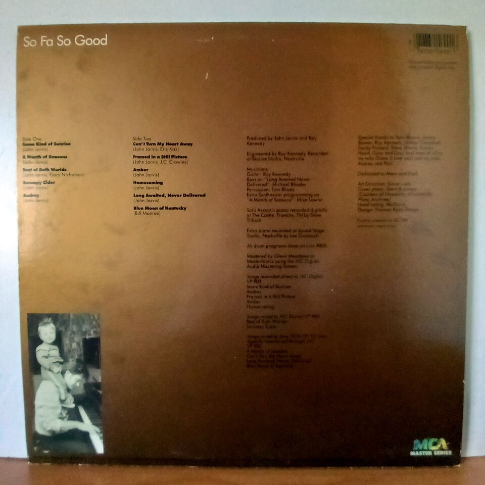 JOHN JARVIS – SO FA SO GOOD (1986) - LP 2.EL PLAK