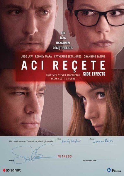 ACI REÇETE - SIDE EFFECTS - JUDE LAW - ROONEY MARA - CATHERINE ZETA-JONES - STEVEN SODERBERGH - DVD 2.EL