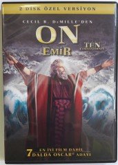 ON EMİR - THE TEN COMMANDMENTS - CHARLTON HESTON - YUL BRYNNER - CECILE B. DeMILLE - 2DVD 2.EL