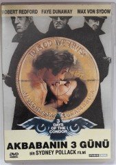 AKBABANIN 3 GÜNÜ - 3 DAYS OF THE CONDOR - ROBERT REDFORD - FAYE DUNAWAY - MAX VON SYDOW - SYDNEY POLLACK - DVD 2.EL
