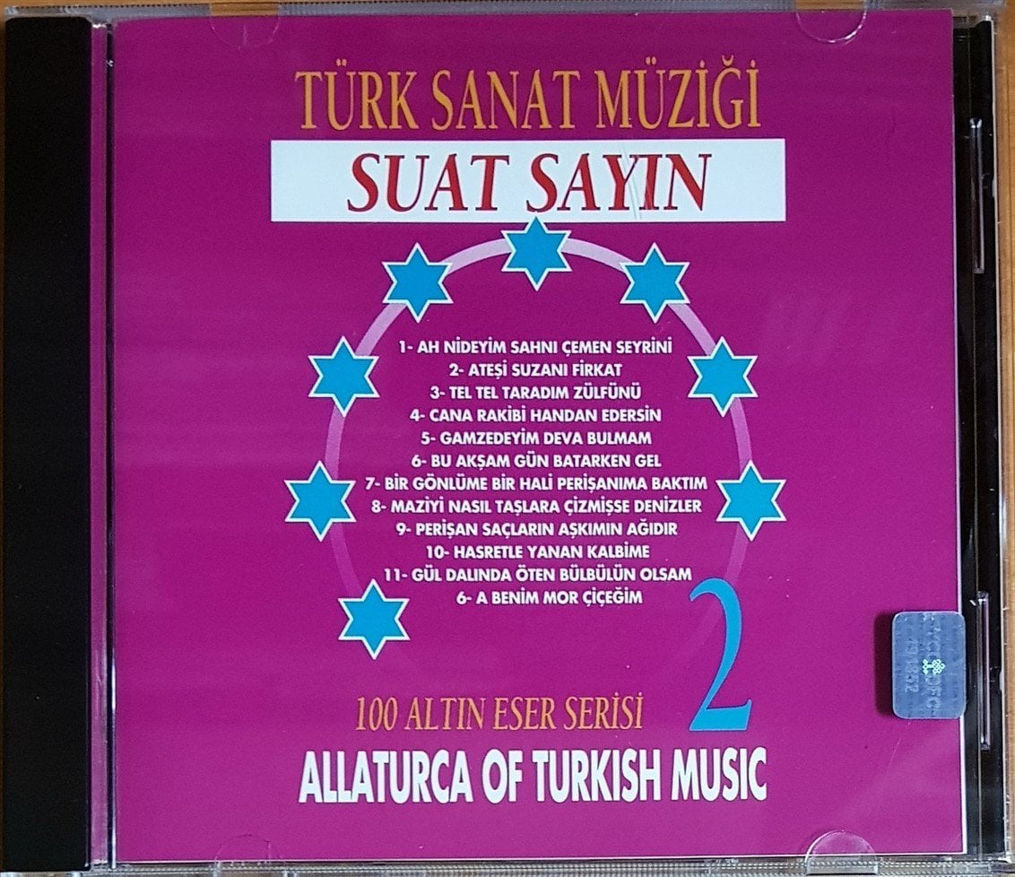 SUAT SAYIN - TÜRK SANAT MÜZİĞİ 2 / 100 ALTIN ESER SERİSİ (1993) MÜZİK MARKET CD 2.EL