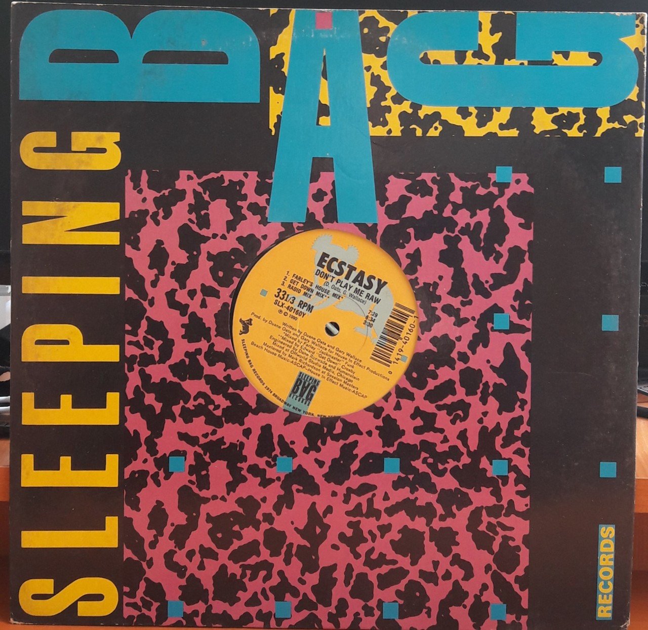 ECSTASY - DON'T PLAY ME RAW (1990) - 12'' MAXI SINGLE PLAK 2.EL