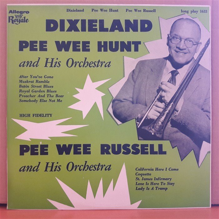 DIXIELAND - PEE WEE HUNT & PEE WEE RUSSELL - LP 2.EL PLAK