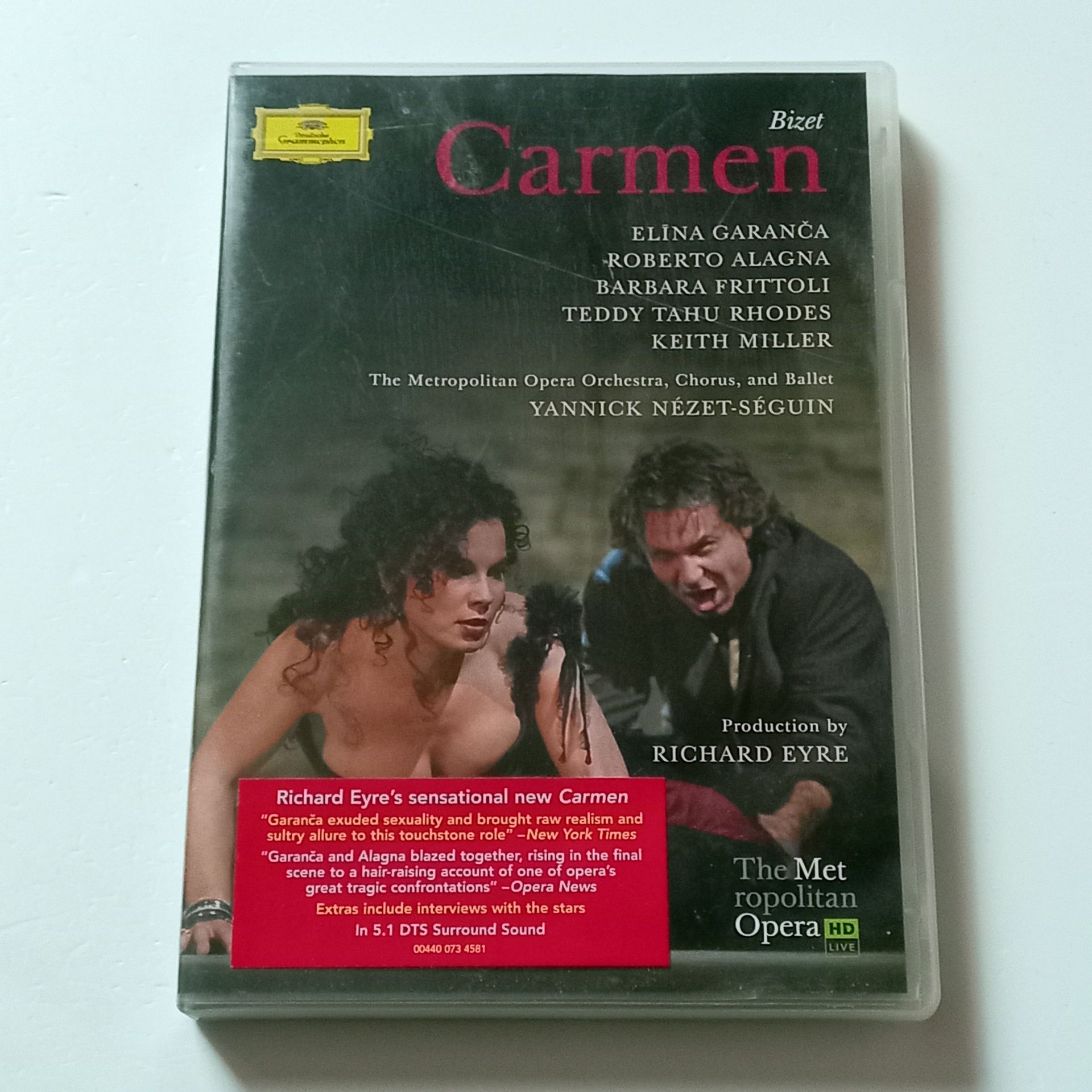 GEORGES BIZET - CARMEN - ELINA GARANGA, ROBERTO ALAGNA - THE METROPOLITAN OPERA ORCHESTRA, KOND.: YANNICK NEZET-SEGUIN  - DVD 2 DİSK 2.EL