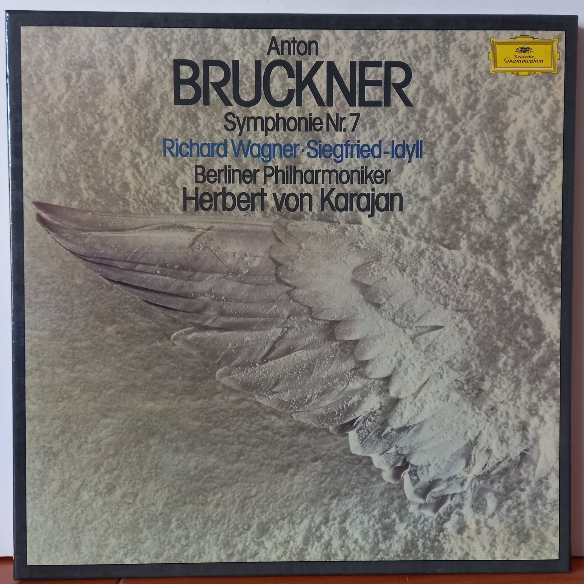 ANTON BRUCKNER, RICHARD WAGNER, HERBERT VON KARAJAN, BERLINER PHILHARMONIKER – SYMPHONIE NR. 7 / SIEGFRIED-IDYLL (1977) - 2LP 2.EL BOX SET PLAK