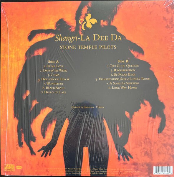 STONE TEMPLE PILOTS – SHANGRI-LA DEE DA (2001) - LP 2024 REISSUE LIMITED EDITION YELLOW & ORANGE SPLATTER VINYL SIFIR PLAK