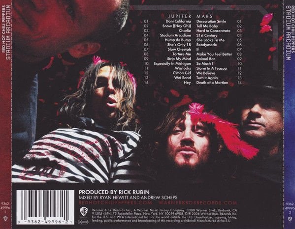 RED HOT CHILI PEPPERS – STADIUM ARCADIUM (2006) - 2CD REISSUE JEWEL CASE AMBALAJINDA SIFIR