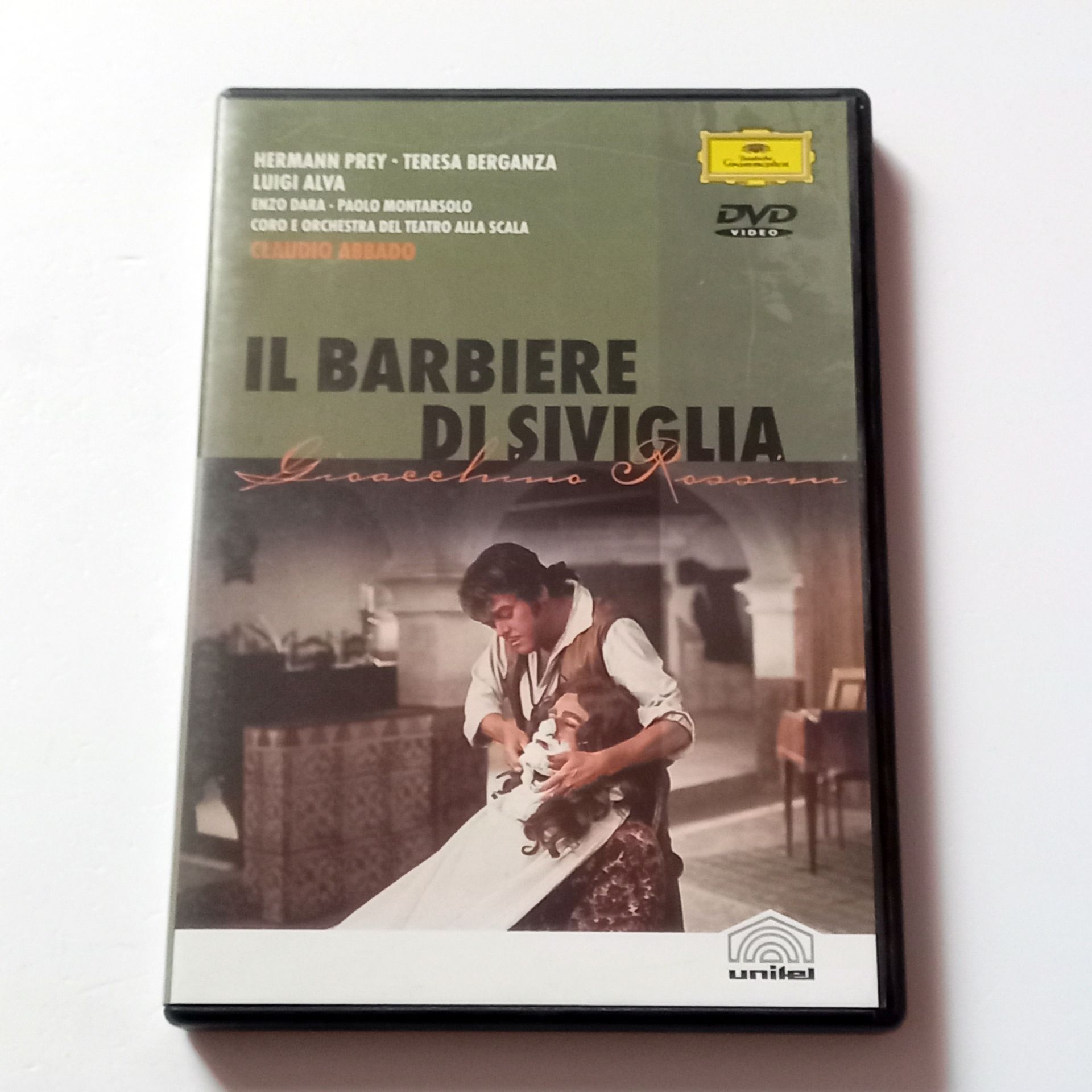 GIOACCHINO ROSSINI - IL BARBIERE DI SIVIGLIA / THE BARBER OF SEVILLE - HERMANN PREY, TERESA BERGANZA - CORO E ORCHESTRA DEL TEATRO ALLA SCALA, KOND.: CLAUDIO ABBADO   - DVD 2.EL