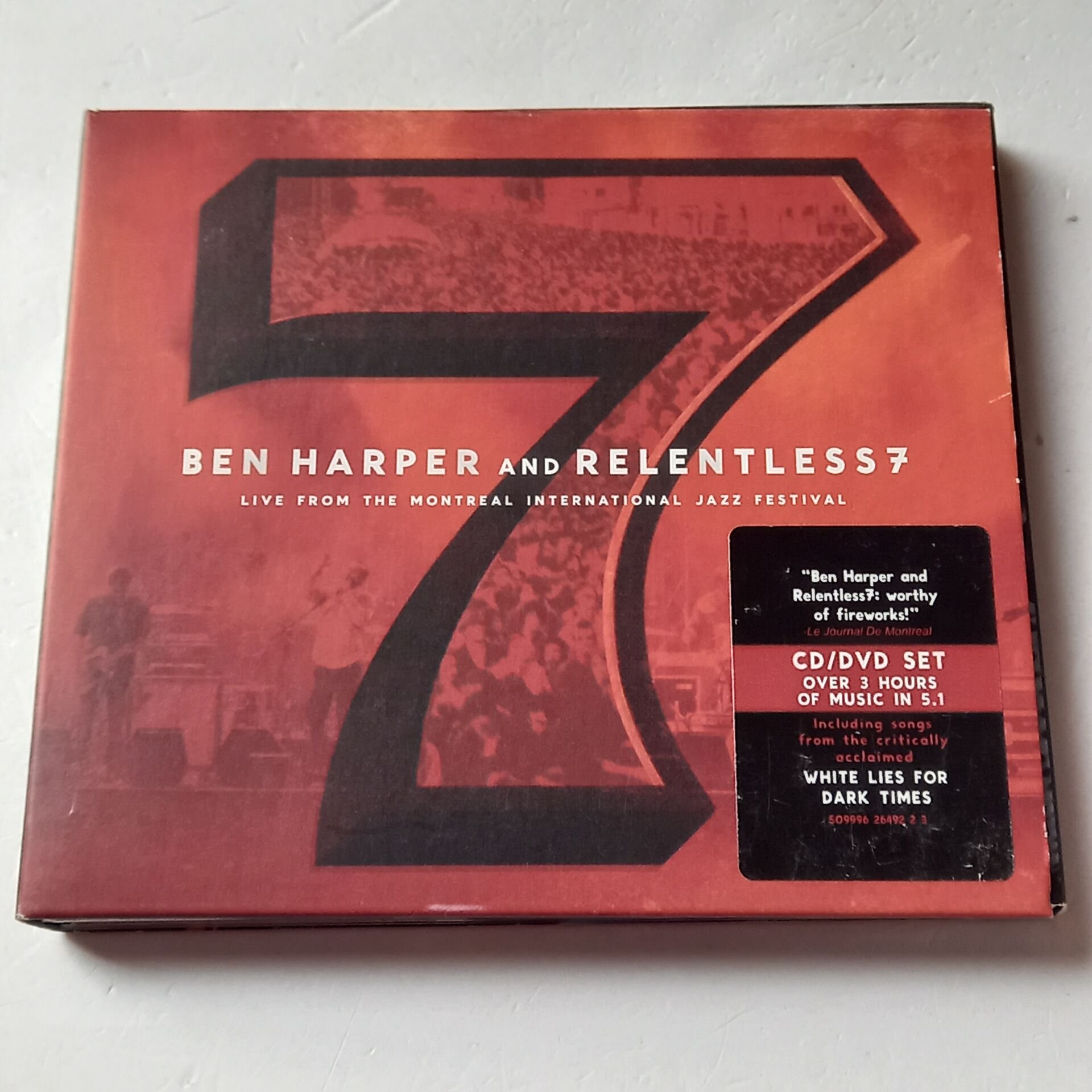 BEN HARPER AND RELENTLESS7 – LIVE FROM THE MONTREAL INTERNATIONAL JAZZ FESTIVAL (2010) - CD + DVD DIGIPAK 2.EL