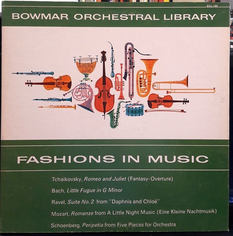 FASHIONS IN MUSIC, TCHAIKOVSKY, BACH, RAVEL, MOZART, SCHOENBERG - PLAK 2.EL