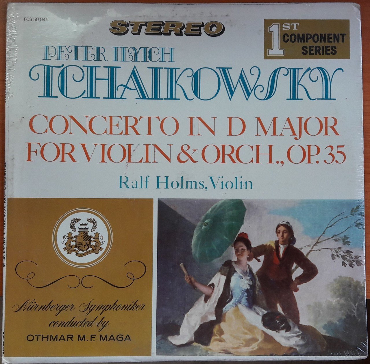 TCHAIKOVSKY: CONCERTO IN D MAJOR FOR VIOLIN AND ORCHESTRA, RALF HOLMS, OTHMAR M.F. MAGA - DÖNEM BASKISI SIFIR PLAK