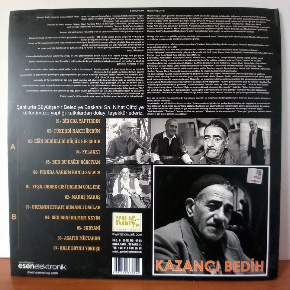 KAZANCI BEDİH - TÜKENDİ NAKTI ÖMRÜM (2016) - LP 2.EL PLAK