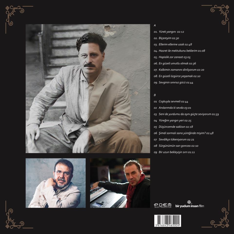 CAN ATİLLA - NAZIM ARAMIZDA / NEBİL ÖZGENTÜRK BELGESELİ (2022) - LP 2024 BASIM SIFIR PLAK