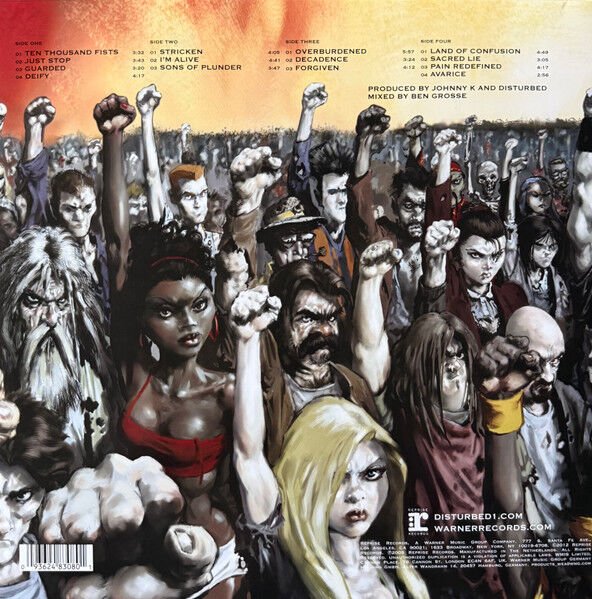 DISTURBED - TEN THOUSAND FISTS (2005) - 2xLP 2025 YELLOW FLAME COLOURED EDITION SIFIR PLAK