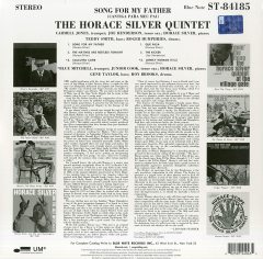 HORACE SILVER - SONG FOR MY FATHER (1964) - LP BLUE NOTE CLASSIC VINYL SERIES 180GR 2021 EDITION SIFIR PLAK
