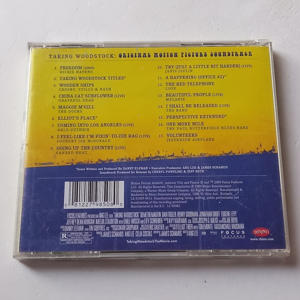 TAKING WOODSTOCK: ORIGINAL MOTION PICTURE SOUNDTRACK (2009) - CD 2.EL