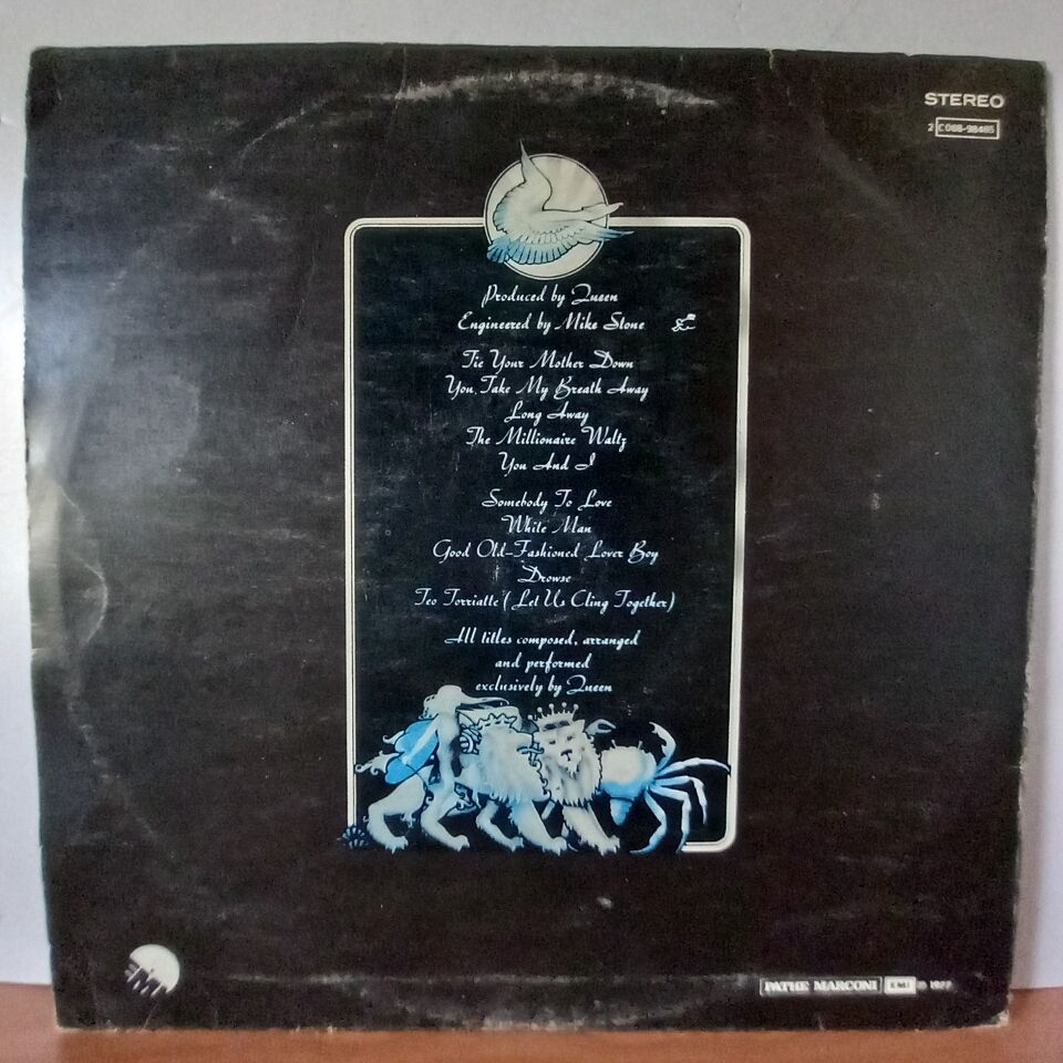 QUEEN – A DAY AT THE RACES (1977) - LP YERLİ BASKI 2.EL PLAK