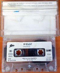 WHAM - THE FINAL (1987) UZELLI CASSETTE MADE IN TURKEY ''USED'' PAPER LABEL