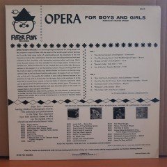 OPERA FOR BOYS AND GIRLS Narrated by THRUSTON JOHNSON - LP 2.EL PLAK
