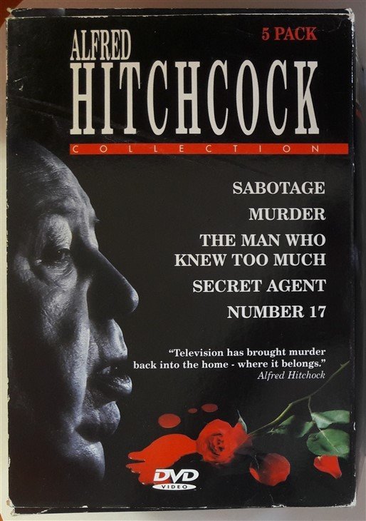 ALFRED HITCHCOCK COLLECTION - 5DVD KUTU 2.EL 1.BÖLGE TR ALTYAZI YOKTUR