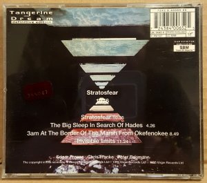 TANGERINE DREAM – STRATOSFEAR (1976) - CD 2.EL