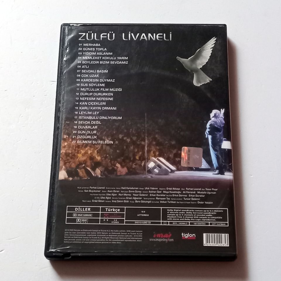 ZÜLFÜ LİVANELİ - 2009 HARBİYE AÇIK HAVA KONSERİ  - DVD + CD 2.EL