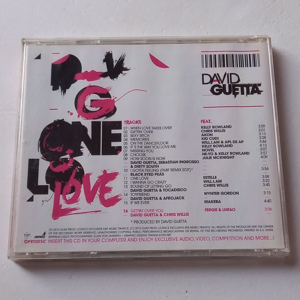 DAVID GUETTA – ONE LOVE / SPECIAL EDITION (2009) - CD 2.EL