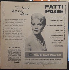 PATTI PAGE - I'VE HEARD THAT SONG BEFORE (1955) - PLAK 2.EL