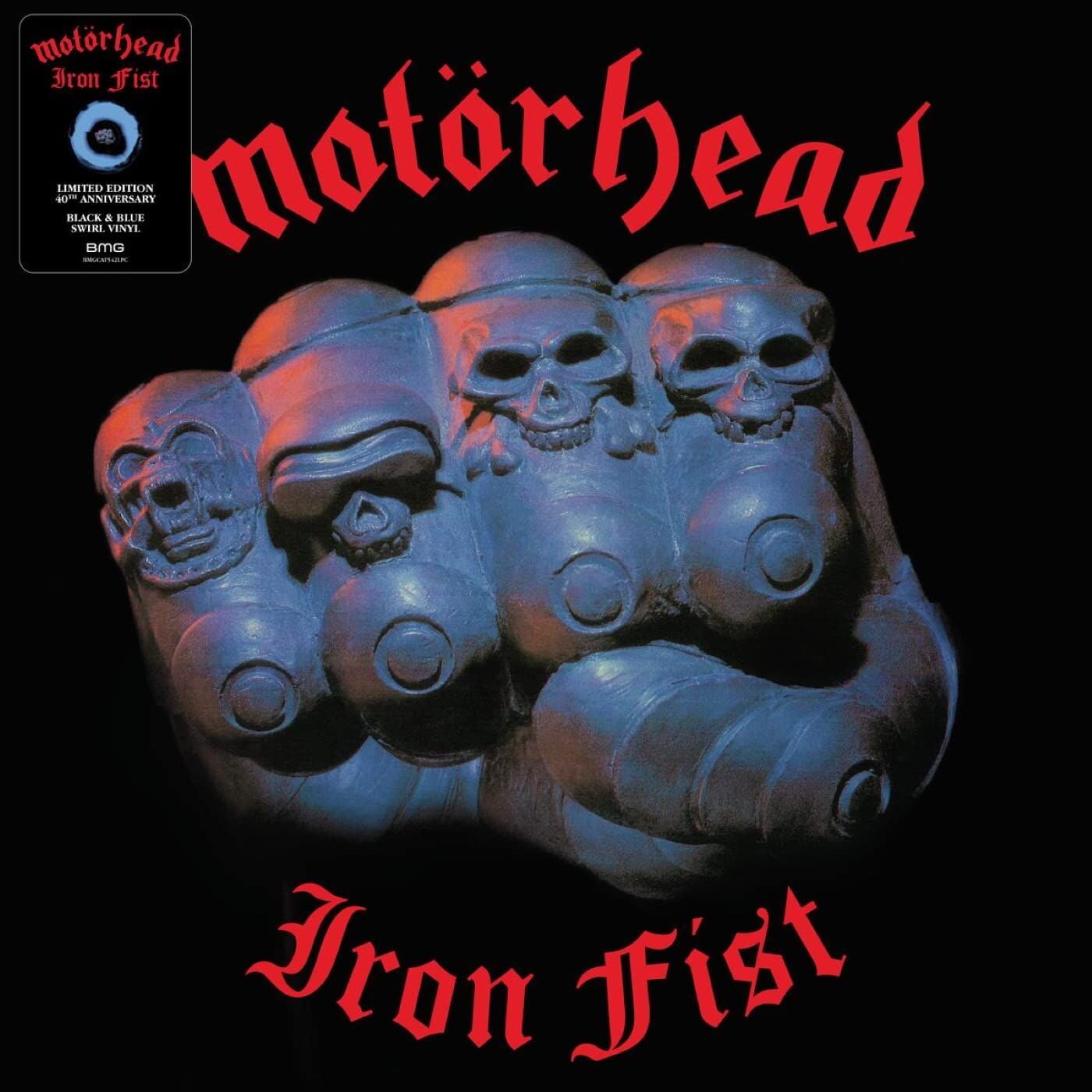 MOTÖRHEAD - IRON FIST (1982) - LP 2022 COLOURED BLACK & BLUE SWIRL VINYL EDITION SIFIR PLAK