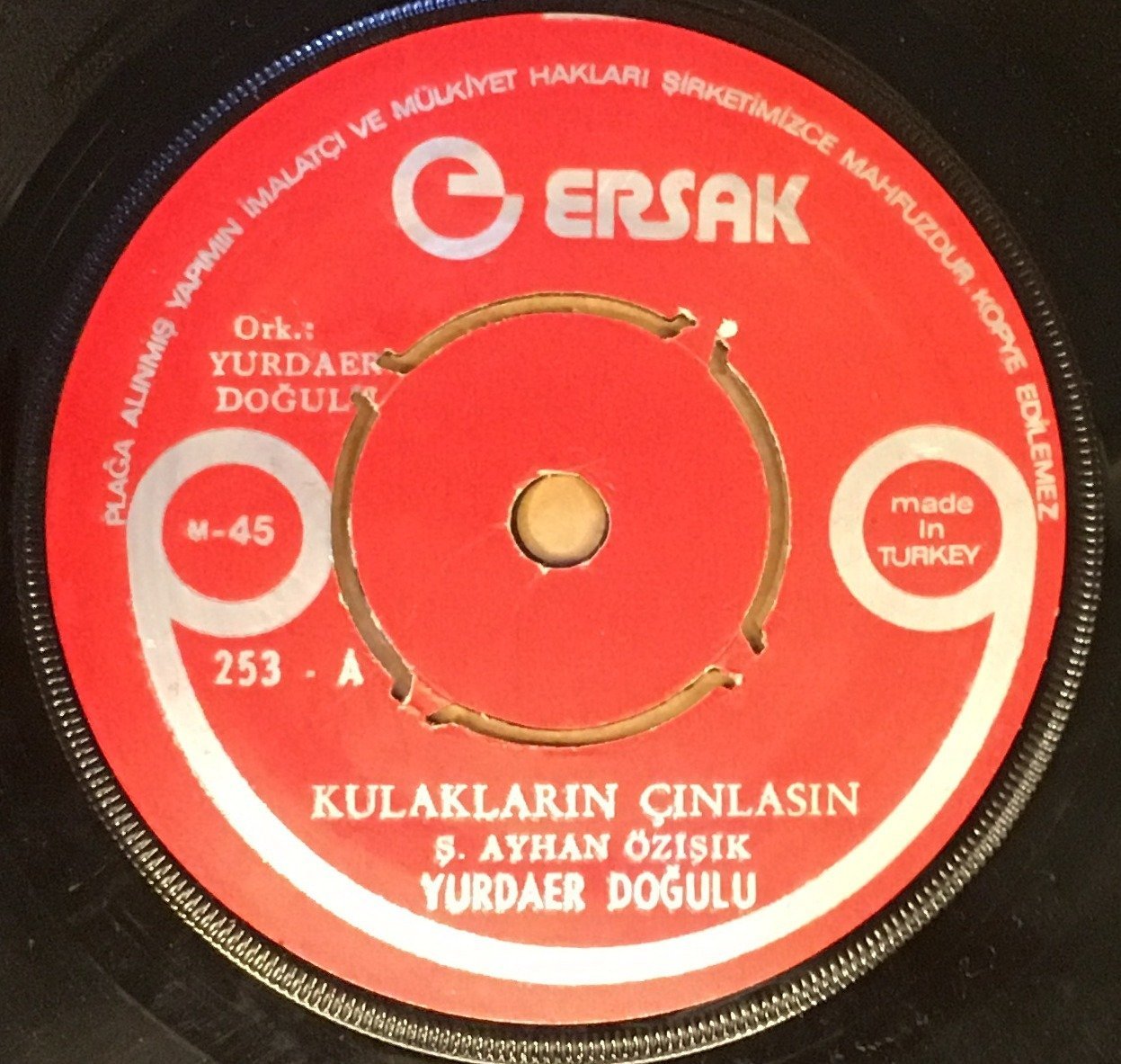 YURDAER DOĞULU - KULAKLARIN ÇINLASIN / KOCA DÜNYA 7'' 45 DEVİR
