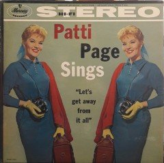PATTI PAGE - SINGS LET'S GET AWAY FROM IT ALL (1955) - PLAK 2.EL