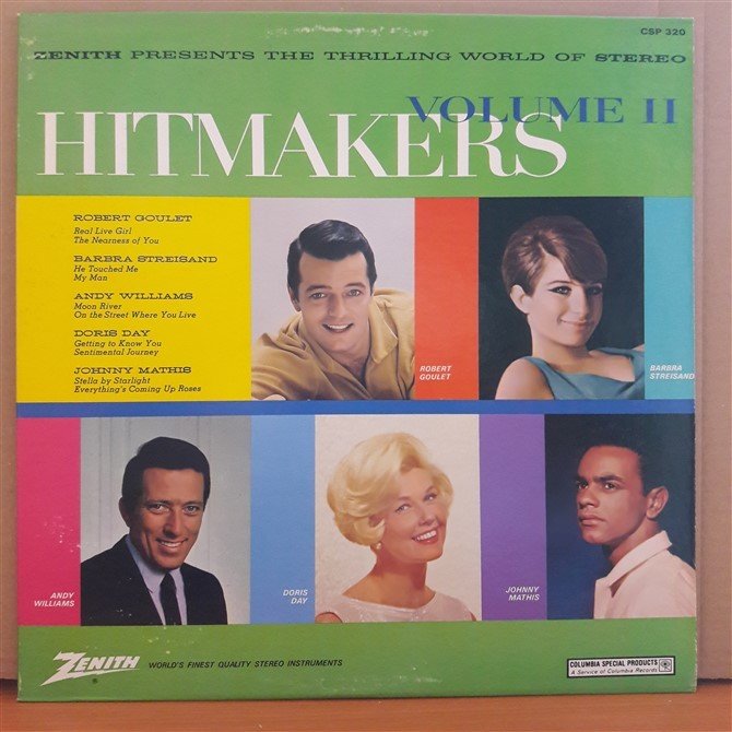 HITMAKERS VOLUME II - BARBRA STREISAND, ANDY WILLIAMS, DORIS DAY... - LP 2.EL PLAK