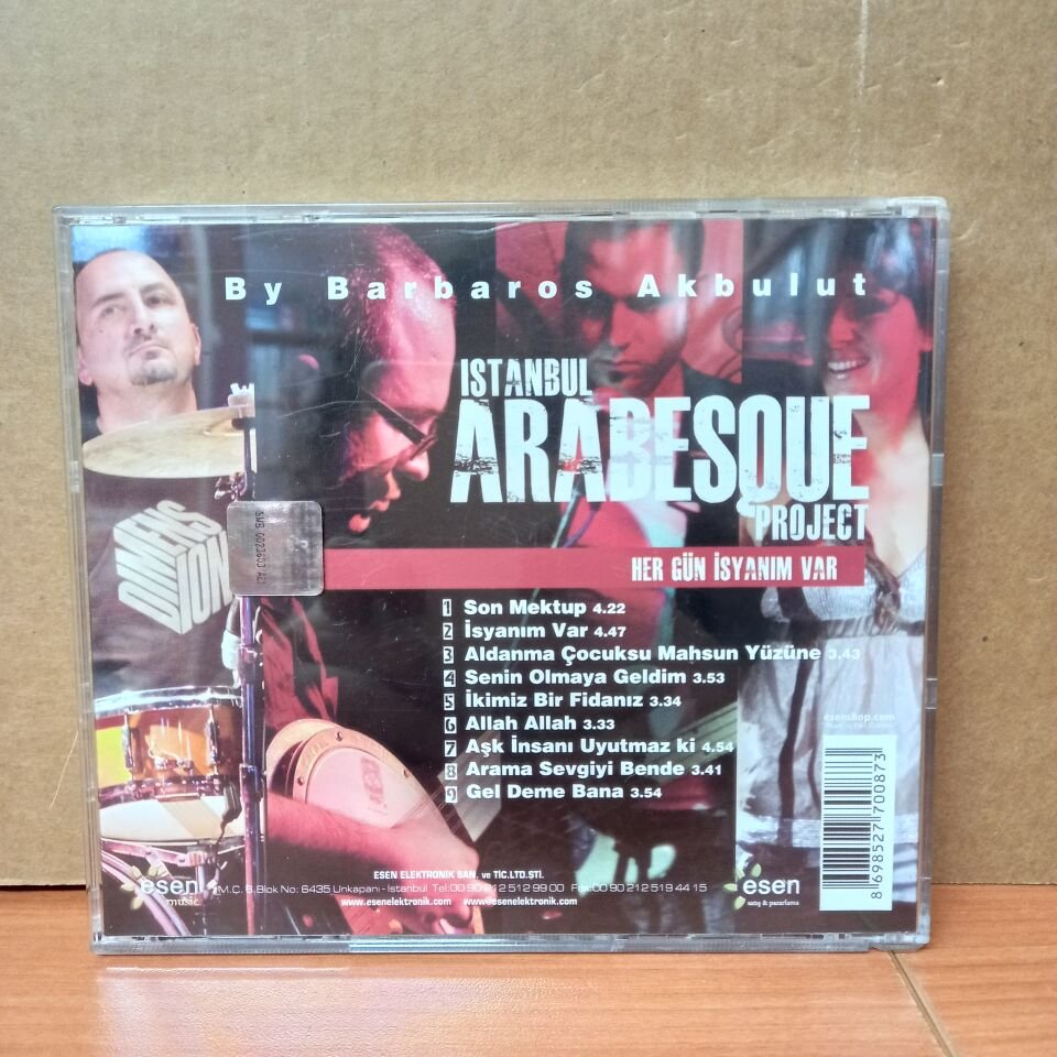 ISTANBUL ARABESQUE PROJECT - HER GÜN İSYANIM VAR BY BARBAROS AKBULUT (2009) - CD 2.EL