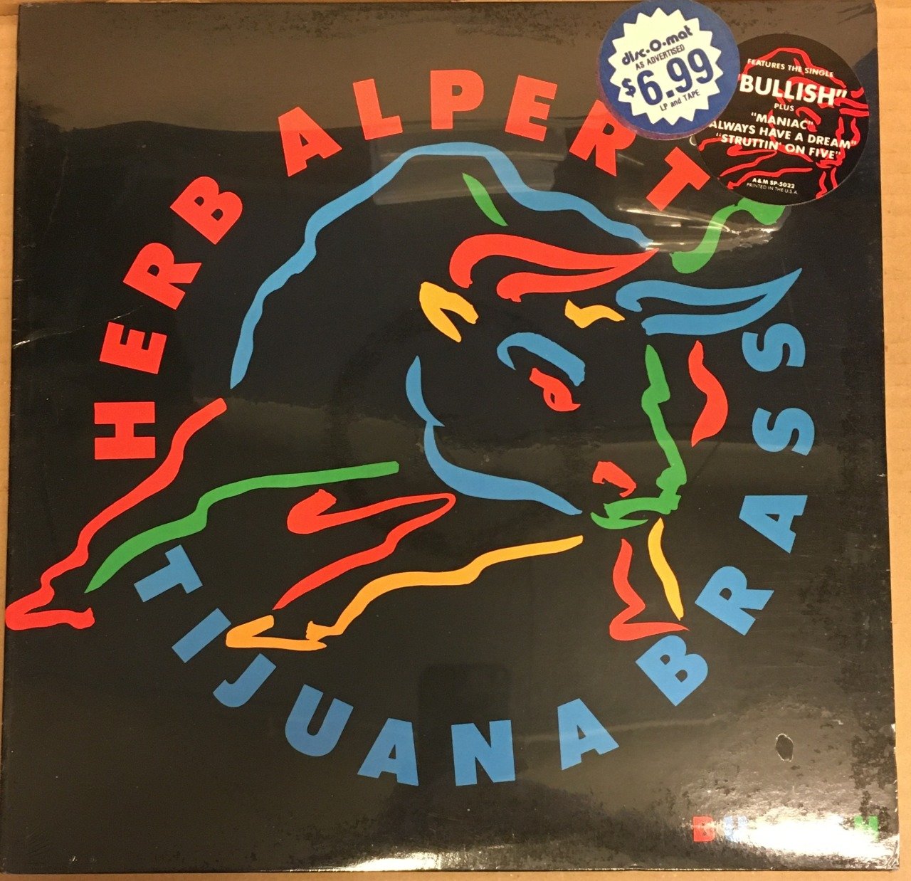 HERB ALPERT TIJUANA BRASS - BULLISH (1984) SIFIR PLAK