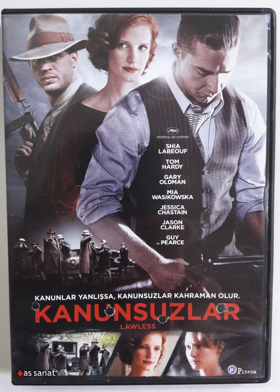 KANUNSUZLAR - LAWLESS - SHIA LaBEOUF - TOM HARDY - GARY OLDMAN - DVD 2.EL